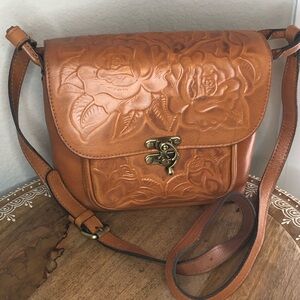 Patricia Nash Leather Leandra Flap Crossbody